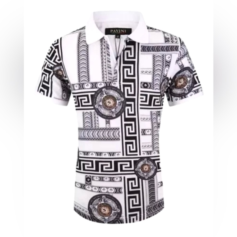 Pavini Italian Luxury Polo Shirt Size XL